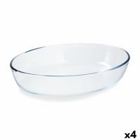 Ovenschaal Pyrex Classic Vidrio Transparant Glas Ovaalvormig 30 x 21 x 7 cm (4 Stuks) - thumbnail