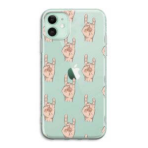 Rock: iPhone 11 Transparant Hoesje