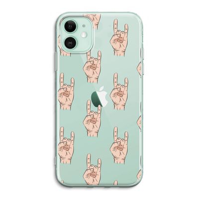 Rock: iPhone 11 Transparant Hoesje