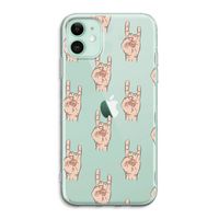Rock: iPhone 11 Transparant Hoesje