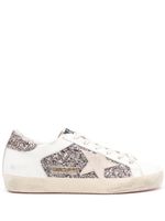 Golden Goose Super-Star glitter-detail sneakers - Blanc - thumbnail