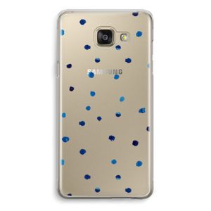Blauwe stippen: Samsung Galaxy A5 (2016) Transparant Hoesje