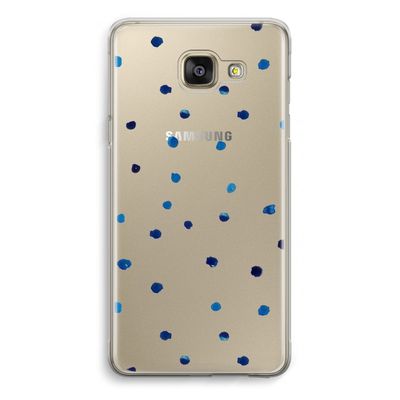 Blauwe stippen: Samsung Galaxy A5 (2016) Transparant Hoesje