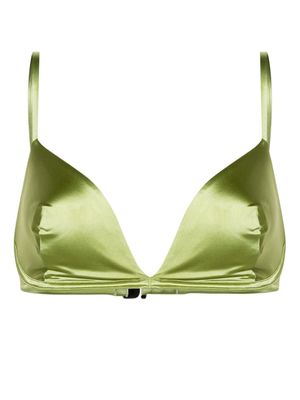 Form and Fold haut de bikini The Triangle - Vert