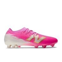New Balance Furon V8 Elite Gras Voetbalschoenen (FG) Felroze Wit Goud