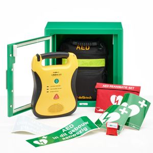 Defibtech Lifeline AED + binnenkast + tas-Volautomaat-Wit