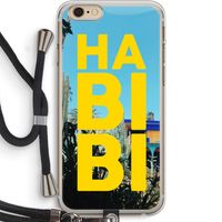 Habibi Majorelle : iPhone 6 PLUS / 6S PLUS Transparant Hoesje met koord
