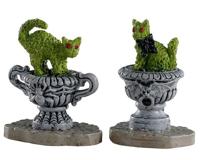 Haunted topiary, set of 2 - Lemax