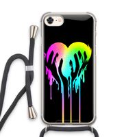 Hold My Heart: iPhone 8 Transparant Hoesje met koord