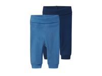 lupilu Set van 2 baby joggingbroeken (Donkerblauw/blauw, 50/56)