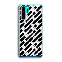 Zwarte vegen: Huawei P30 Pro Transparant Hoesje