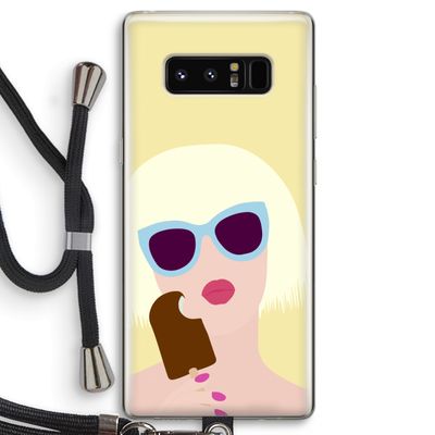Ice cream: Samsung Galaxy Note 8 Transparant Hoesje met koord