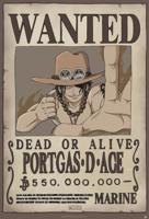 Poster One Piece - Wanted Ace 61x91,5cm