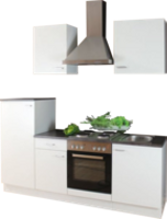 Keukenblok 200-210cm incl koelkast, oven en kookplaat RAI-710 - thumbnail