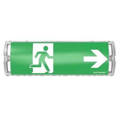Salus LED Noodverlichting met accu - Autotest - wand-/plafondmontage - 3 Watt 6500K - IP65 Waterdicht - Incl. pictogram met vluchtwegaanduiding