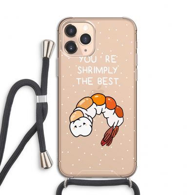 You're Shrimply The Best: iPhone 11 Pro Transparant Hoesje met koord