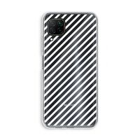 Strepen zwart-wit: Huawei P40 Lite Transparant Hoesje