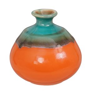 Handgemaakte Keramische Vaas - Japanse Stijl - 8.5 x 9cm