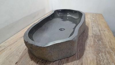 Flussstein Waschbecken RXXL25031004, 105x44x15 cm Flussstein Waschbecken RXXL25031004, 105x44x15 cm