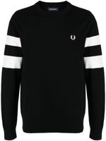 Fred Perry sweat en coton à broderies Ringer - Noir - thumbnail