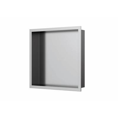 Inbouwnis Luca Sanitair 30x30x6,5 cm RVS Geborsteld Nikkel Luca Sanitair