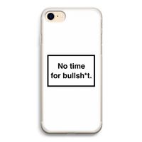 No time: iPhone 7 Transparant Hoesje