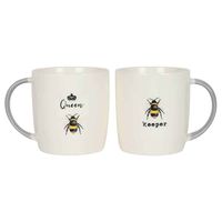 Mok Bijenkoningin/Bijenhouder - set van 2