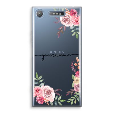 Rozen: Sony Xperia XZ1 Transparant Hoesje
