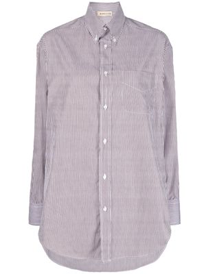 Blanca Vita chemise oversize à rayures - Marron