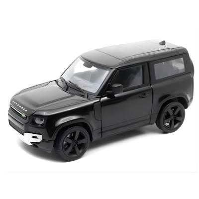Welly Modelauto / speelgoedauto - Land Rover Defender 2020 - zwart - 12 x 7 cm - schaalmodel