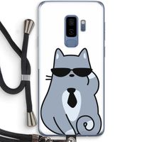 Cool cat: Samsung Galaxy S9 Plus Transparant Hoesje met koord