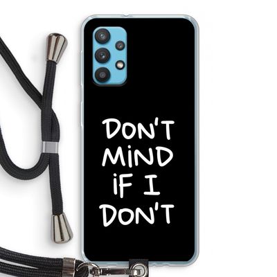 Don't Mind: Samsung Galaxy A32 4G Transparant Hoesje met koord