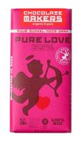 Chocolatemakers Pure love reep 65% puur fairtrade bio Chocolatemakers Pure love reep 65% puur fairtrade bio
