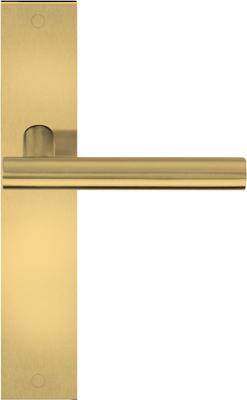 Formani Basics LB7-19P236SFC deurkruk ongeveerd op schild blind - PVD mat goud