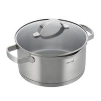 Brund kookpan met glazen deksel 4l rvs