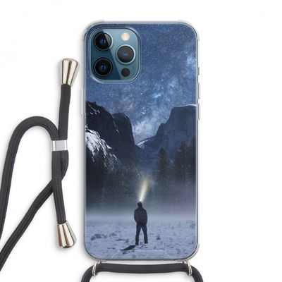 Wanderlust: iPhone 12 Pro Max Transparant Hoesje met koord