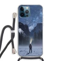 Wanderlust: iPhone 12 Pro Max Transparant Hoesje met koord