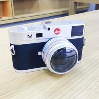 Niet-werkende Fake Dummy DSLR Camera Model Foto Studio Props voor Leica M korte Lens (zilver)