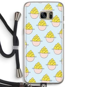 Citroenen: Samsung Galaxy S7 Edge Transparant Hoesje met koord