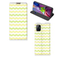 Samsung Galaxy M51 | Hoesje met Magneet | Waves Yellow