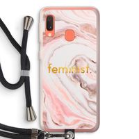 Feminist: Samsung Galaxy A20e Transparant Hoesje met koord