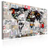 Schilderij - Wereldkaart , Moderne Wereld IV - thumbnail