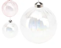 KERSTBAL GLAS 8CM 2ASS KL KERSTBAL GLAS 8CM 2ASS KL