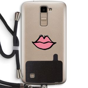 Kusje: LG K10 (2016) Transparant Hoesje met koord