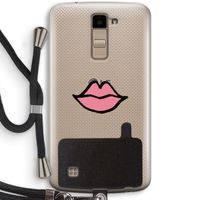 Kusje: LG K10 (2016) Transparant Hoesje met koord