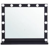 Beliani BEAUVOIR - Make-up spiegel-Zwart-IJzer