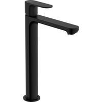 Hansgrohe Rebris S 1-gats highriser wastafelkraan 240 coolstart m. waste ecosmart+ 4 l/min mat zwart 72590670