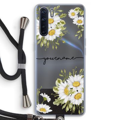 Daisies: Oppo A91 Transparant Hoesje met koord