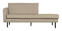 WOOOD Daybed 'Rodeo' Links, Bouclé, kleur Beige
