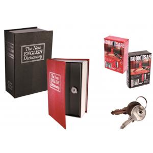 Geheim bewaarboek / kluis boek - Engels woordenboek - metaal - sleutel - geheime opslagruimte